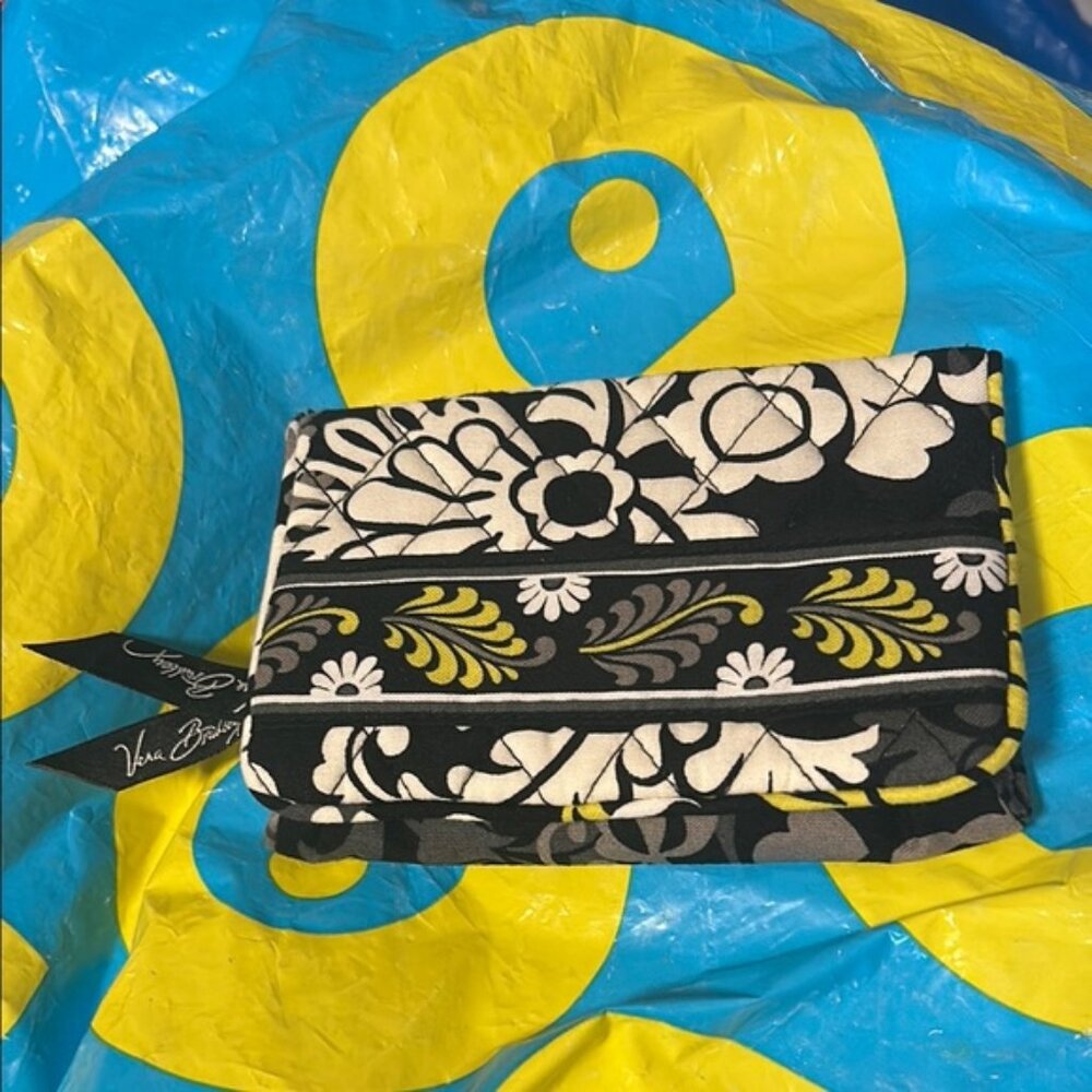 Vera Bradley Retired Baroque Euro Snap Wallet with kiss lock change purse